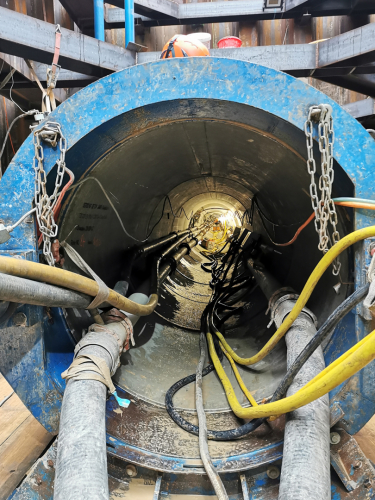 Abbildung 7 Blick Von Außen In Den Bereits Verpressten Rohrstrang